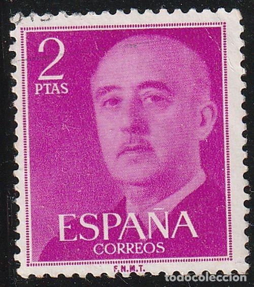 Sellos: Espa&ntilde;a 1955 Edifil 1158 Sello &ordm; General Francisco Franco Bahamonde (1892-1975) Michel 1082 Yvert 865