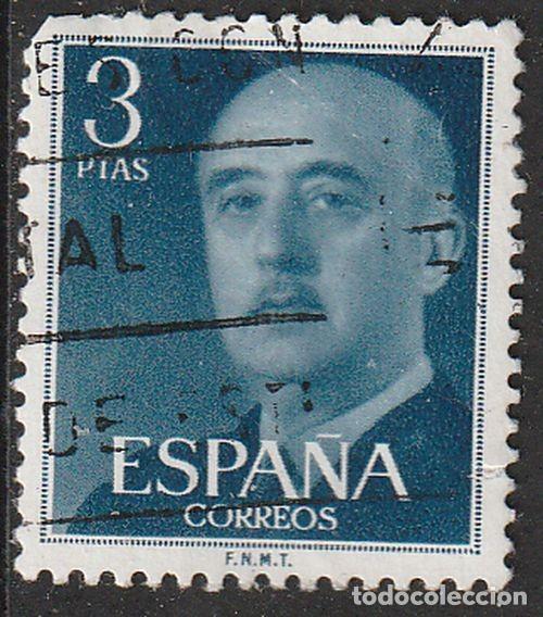 Sellos: Espa&ntilde;a 1955 Edifil 1159 Sello &ordm; General Francisco Franco Bahamonde (1892-1975) Michel 1052 Yvert 866