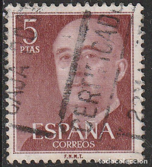 Sellos: Espa&ntilde;a 1955 Edifil 1160 Sello &ordm; General Francisco Franco Bahamonde (1892-1975) Michel 1053a Yv. 867