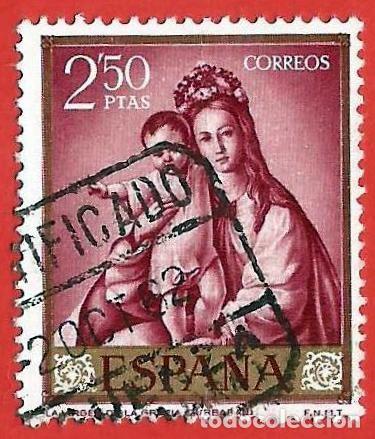 Sellos: Espa&ntilde;a. Spain. 1962. Edifil # 1424. Francisco de Zurbaran. La Virgen de la Gracia