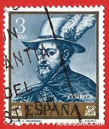 Sellos: Espa&ntilde;a. Spain. 1962. Edifil # 1436. Pedro Pablo Rubens. Felipe II
