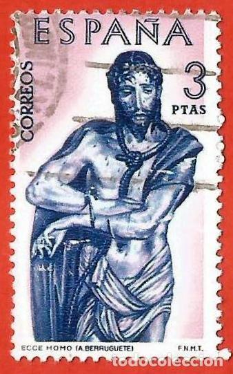 Sellos: Espa&ntilde;a. Spain. 1962. Edifil # 1442. Alonso Berruguete. Ecce Homo
