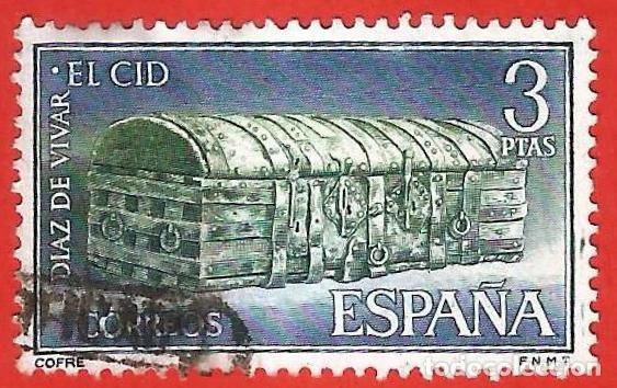 Sellos: Espa&ntilde;a. Spain. 1962. Edifil # 1446. Cofre de Rodrigo Diaz de Vivar &rdquo;El Cid&rdquo;
