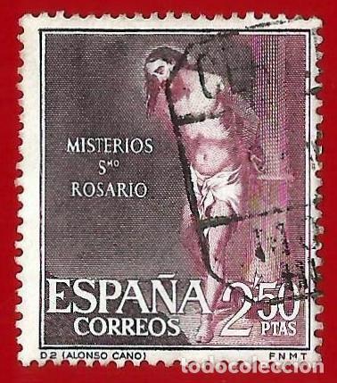 Sellos: Espa&ntilde;a. Spain. 1962. Edifil # 1469. Santo Rosario. Flagelacion. Alonso Cano