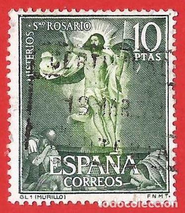 Sellos: Espa&ntilde;a. Spain. 1962. Edifil # 1473. Santo Rosario. Resurreccion. Murillo