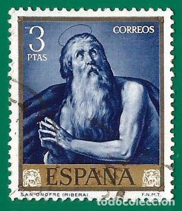 Sellos: Espa&ntilde;a. Spain. 1963. Edifil # 1505. Jose de Ribera &rdquo;Espa&ntilde;oleto&rdquo;. San Onofre
