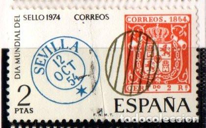 Sellos: SELLO DE ESPA&Ntilde;A A&Ntilde;O 1974 DIA DEL SELLO USADO EDIFIL N&ordm; 2179