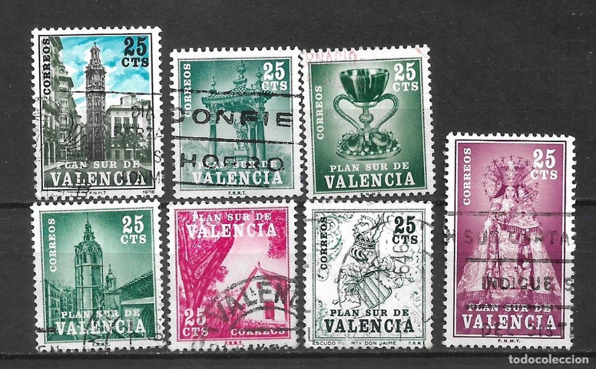 Sellos: espa&ntilde;a valencia lote 7 sellos usados - 7/31