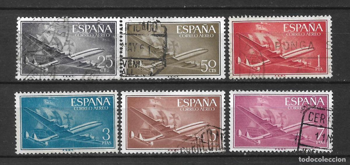 Sellos: espa&ntilde;a 1955 lote 6 sellos usados - 7/22
