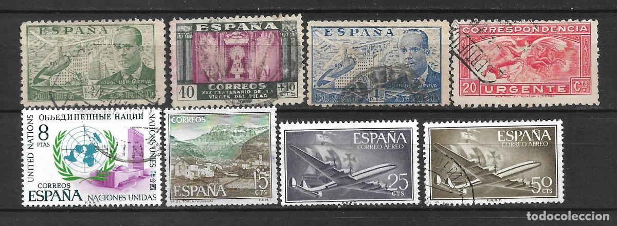 Sellos: espa&ntilde;a lote 8 sellos usados - 1/5