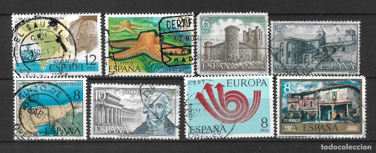 Sellos: espa&ntilde;a lote 8 sellos usados - 1/5