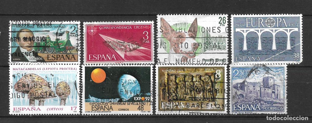 Sellos: espa&ntilde;a lote 8 sellos usados - 1/5