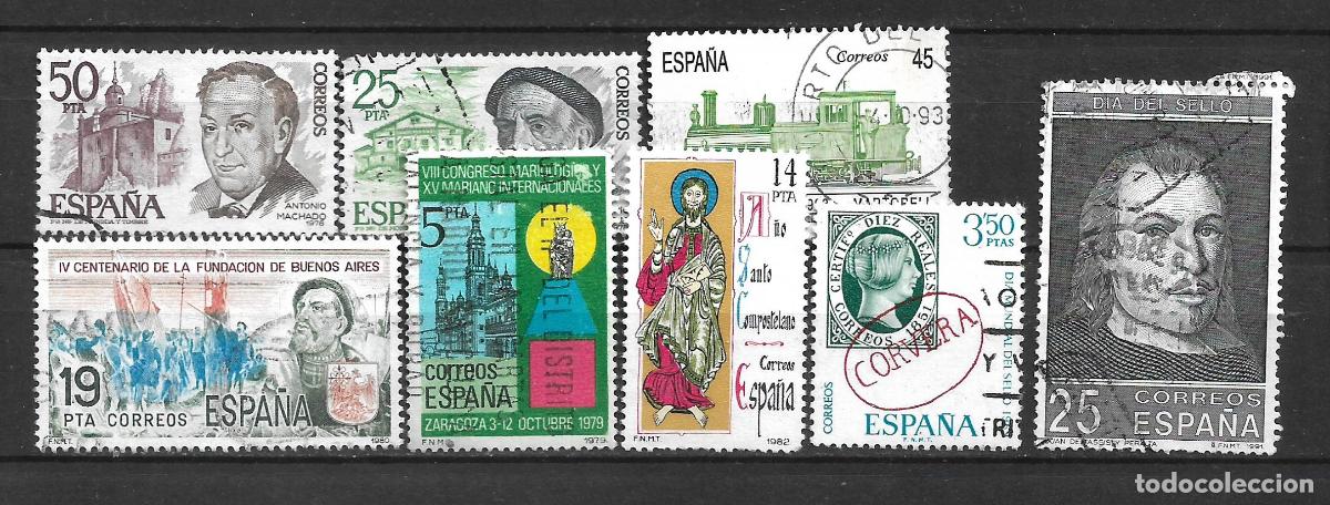 Sellos: espa&ntilde;a lote 8 sellos usados - 1/6