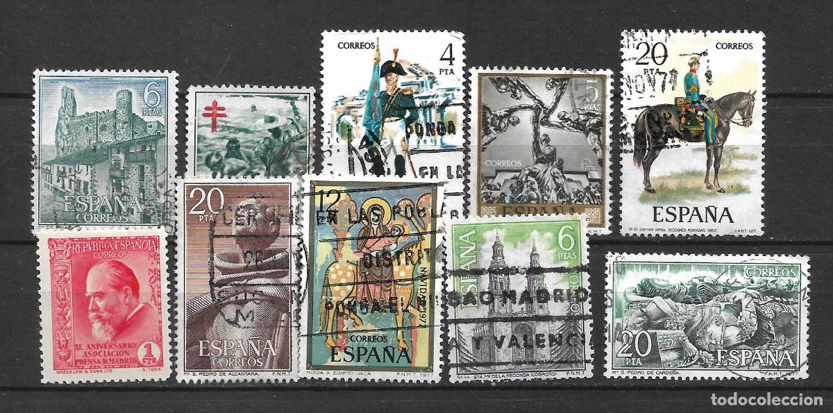 Sellos: espa&ntilde;a lote 10 sellos usados - 1/7