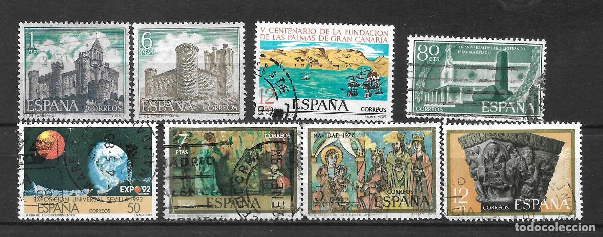Sellos: espa&ntilde;a lote 8 sellos usados - 1/6