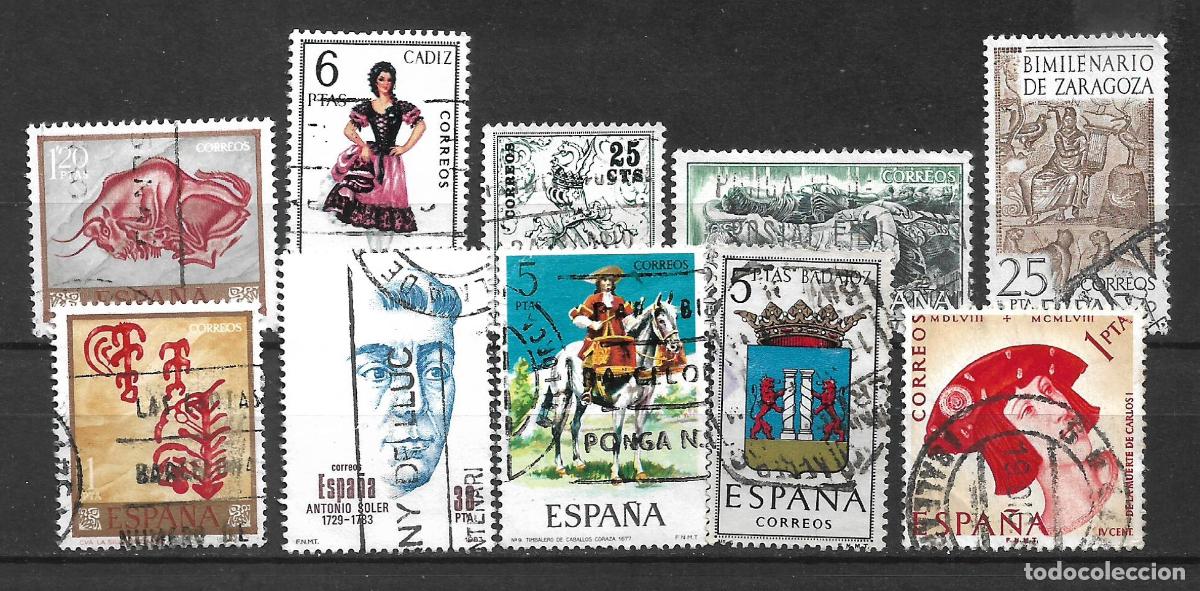 Sellos: espa&ntilde;a lote 10 sellos usados - 1/7