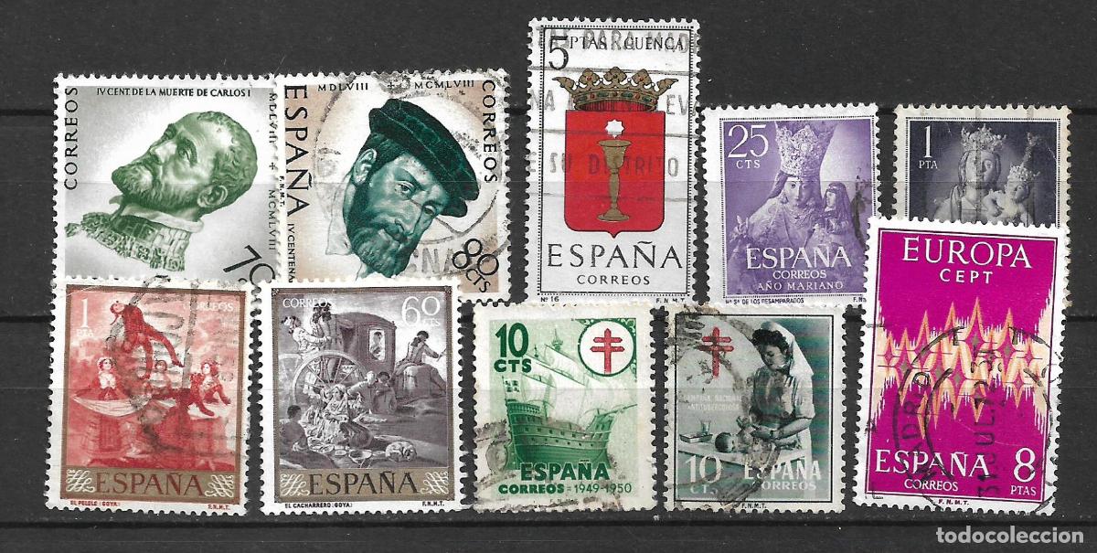 Sellos: espa&ntilde;a lote 10 sellos usados - 1/7