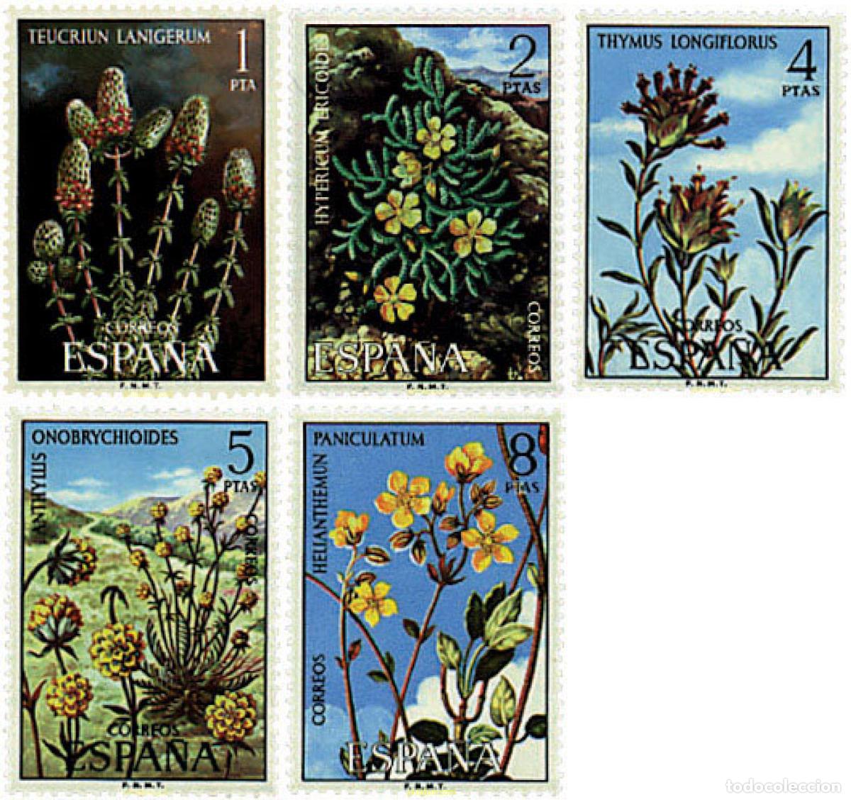 Sellos: 95778 MNH ESPA&Ntilde;A 1974 FLORA 1974