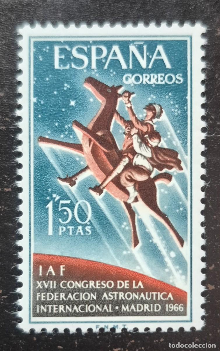 Sellos: A&ntilde;o 1966 - Edifil N 1749** - Federaci&oacute;n astron&aacute;utica- Nuevo sin fijasello - Se env&iacute;a el de la imagen