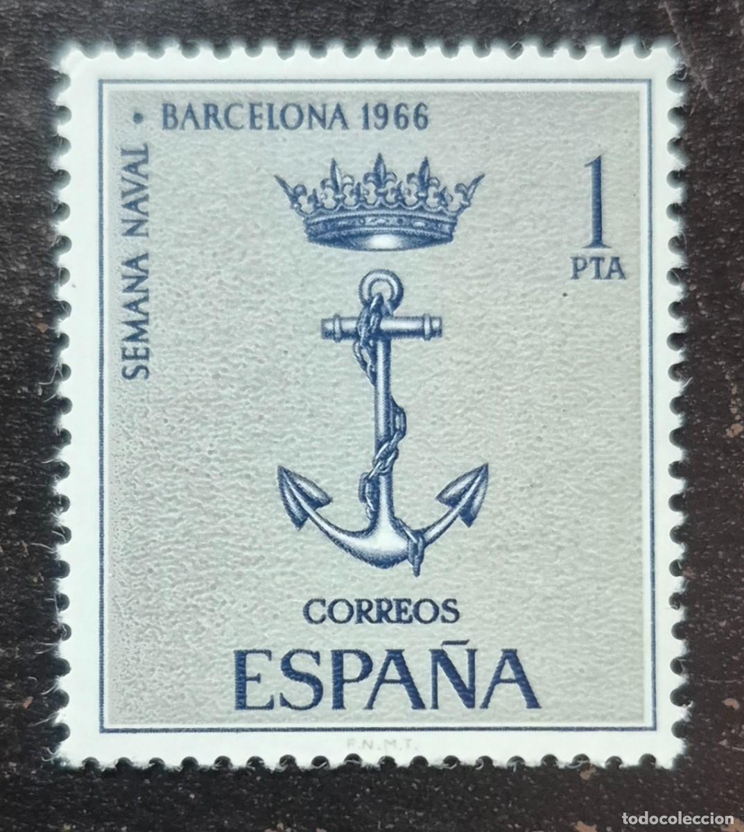 Sellos: A&ntilde;o 1966 - Edifil N 1737** - Semana naval en Barna - Nuevo sin fijasello - Se env&iacute;a el de la imagen