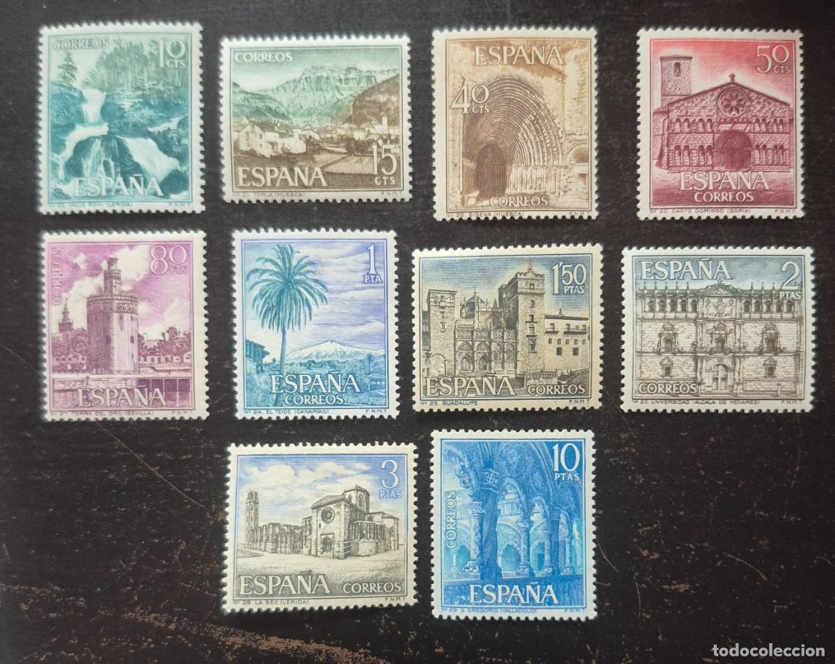 Sellos: A&ntilde;o 1966 - Edifil N 1726/1735** - Serie Tur&iacute;stica - Nuevo sin fijasello - Se env&iacute;a el de la imagen
