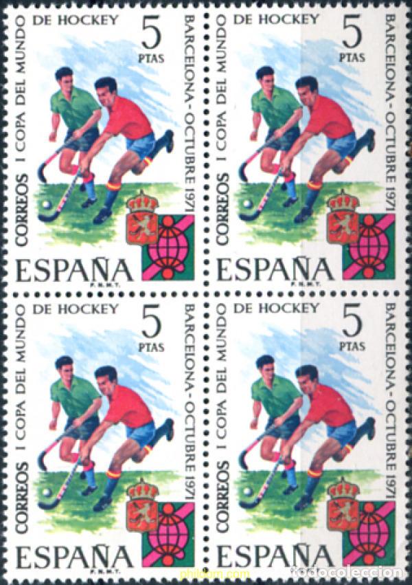Sellos: 323903 MNH ESPA&Ntilde;A 1971 1 COPA DEL MUNDO DE HOCKEY SOBRE HIERBA EN BARCELONA