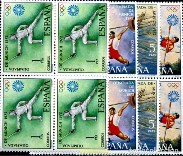Sellos: 233887 MNH ESPA&Ntilde;A 1972 20 JUEGOS OLIMPICOS VERANO MUNICH 1972