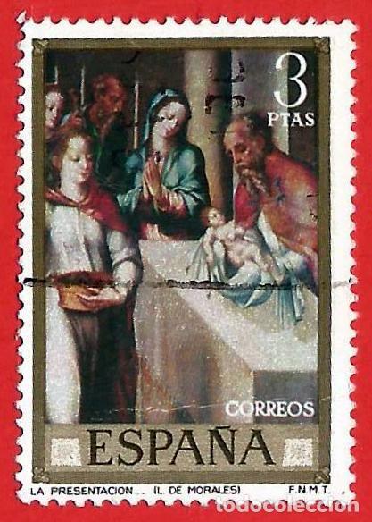 Sellos: Espa&ntilde;a. Spain. 1970. Edifil # 1967. Luis de Morales. Presentacion del Ni&ntilde;o Dios