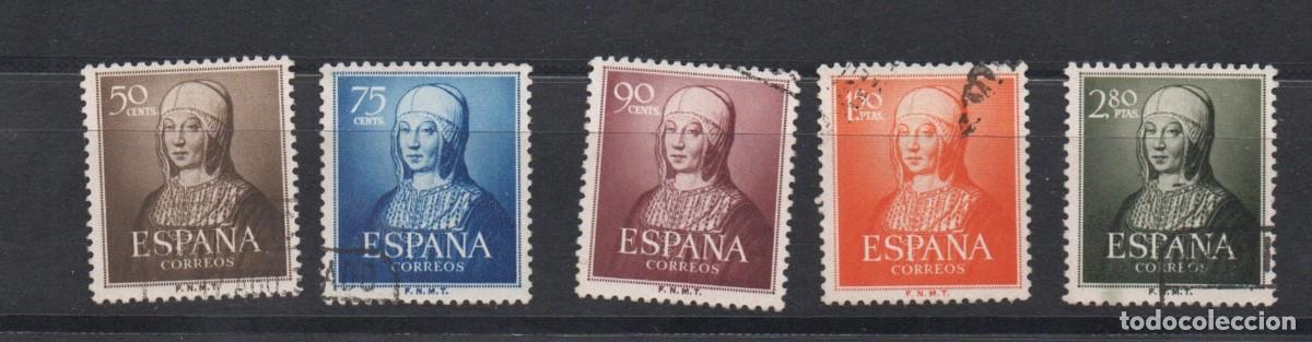 Sellos: EDIFIL 1092&ordm; /1096&ordm; V CENTENARIO DE ISABEL LA CATOLICA SERIE COMPLETA