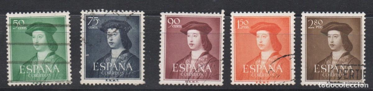 Sellos: EDIFIL 1106&ordm; / 1110&ordm; V CENTENARIO NACIMIENTO FERNANDO EL CATOLICO