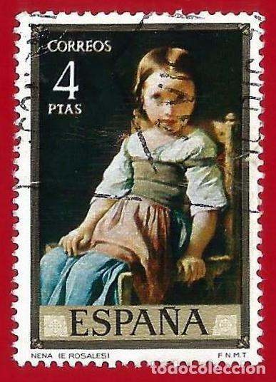 Sellos: Espa&ntilde;a. 1974. Edifil # 2206. Eduardo Rosales. Nena