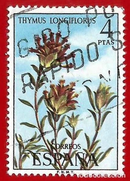 Sellos: Espa&ntilde;a. 1974. Edifil # 2222. Flora. Thymus longiflorus