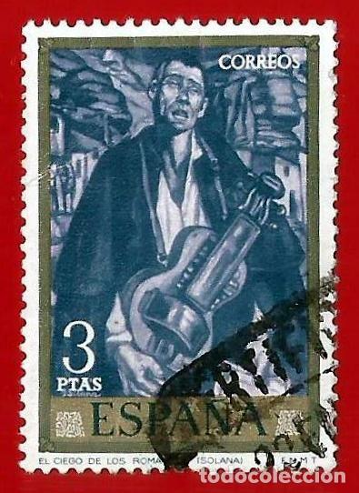 Sellos: Espa&ntilde;a. 1972. Edifil # 2079. Pintor Solana. El Ciego de los Romances