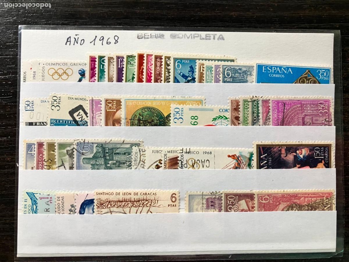 Sellos: Sellos Espa&ntilde;a - A&ntilde;o 1968 - Completo sellos usados con matasello de primera calidad