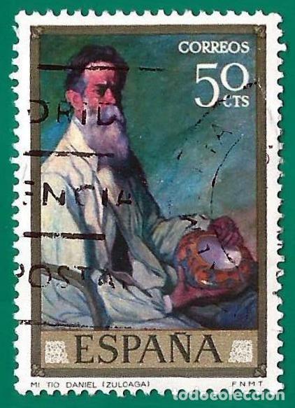 Sellos: Espa&ntilde;a. 1971. Edifil # 2019. Ignacio de Zuloaga. Mi Tio Daniel