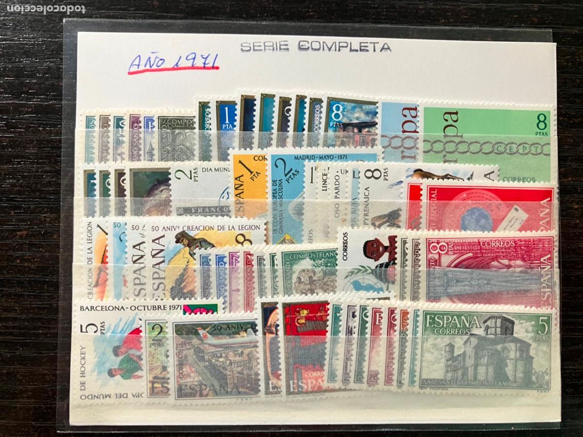 Sellos: Sellos Nuevos Espa&ntilde;a A&ntilde;o 1971 completo - Foto 1