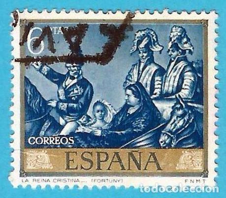 Sellos: Espa&ntilde;a. Spain. 1968. Edifil # 1863. Mariano Fortuny. Reina Cristina