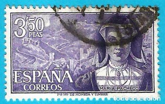Sellos: Espa&ntilde;a. Spain. 1968. Edifil # 1866. Mujeres famosas. Maria Pacheco