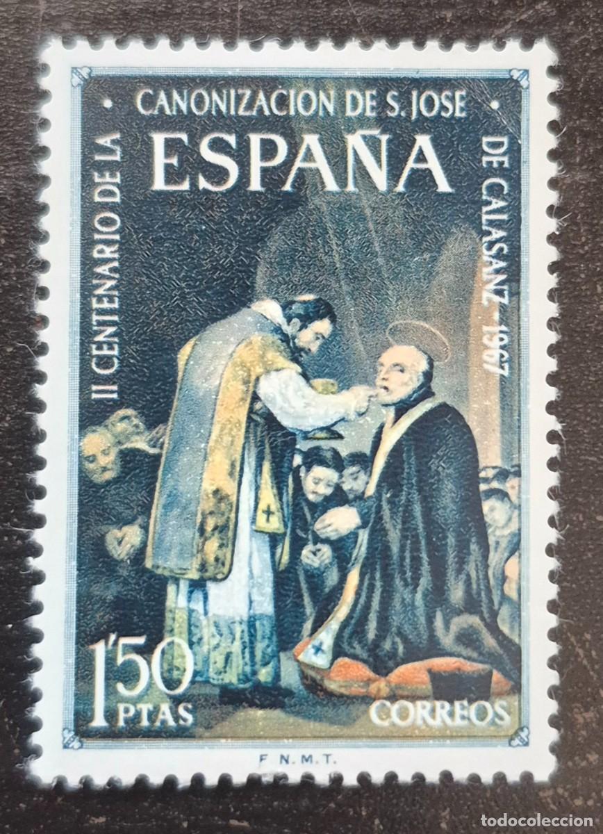 Sellos: A&ntilde;o 1967 - Edifil N 1837** - San Jos&eacute; de Calasanz - Nuevo sin fijasello - Se env&iacute;a el de la imagen