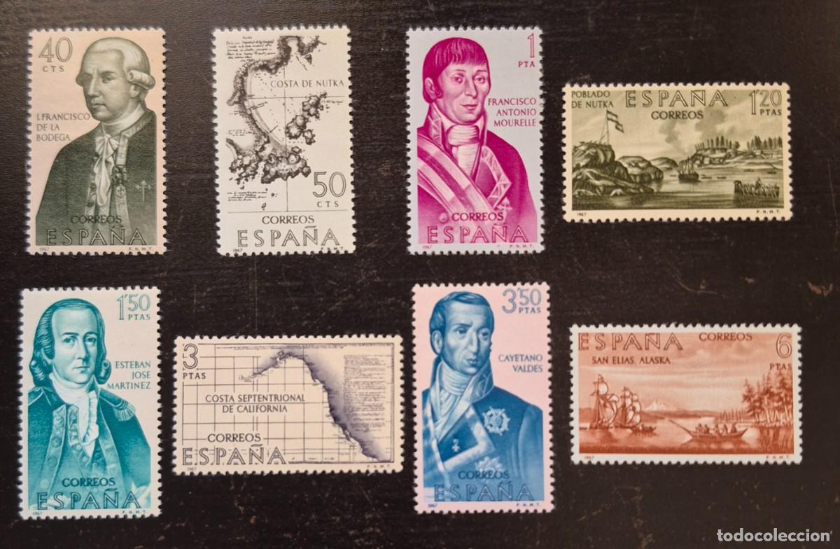Sellos: A&ntilde;o 1967 - Edifil N 1819/1826**-Forjadores de America-Nuevo sin fijasello - Se env&iacute;a el de la imagen