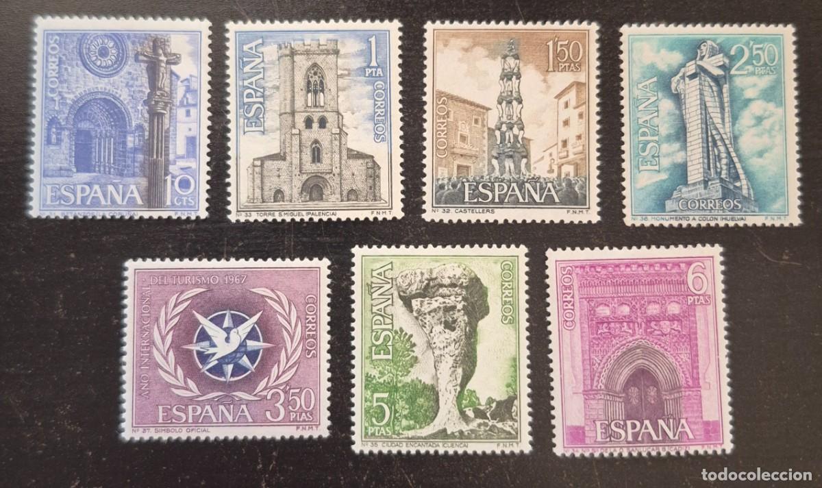 Sellos: A&ntilde;o 1967 - Edifil N 1802/1808** - Serie tur&iacute;stica - Nuevo sin fijasello - Se env&iacute;a el de la imagen