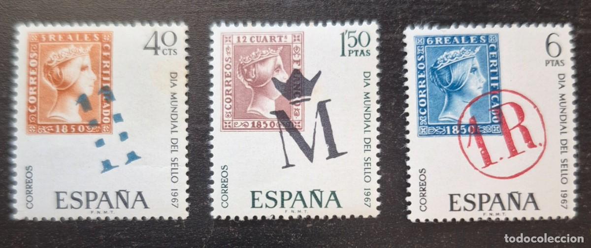 Sellos: A&ntilde;o 1967 - Edifil N 1798/1800** - Dia del sello - Nuevo sin fijasello - Se env&iacute;a el de la imagen