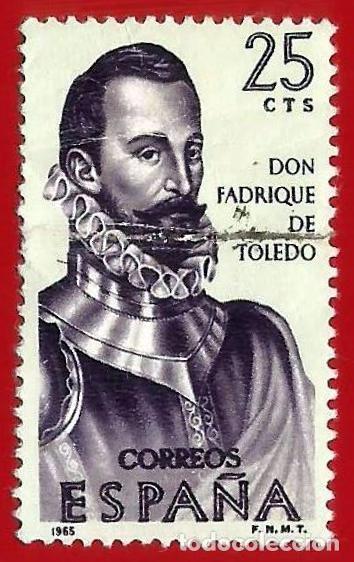 Sellos: Espa&ntilde;a. Spain. 1965. Edifil # 1678. Forjadores de America. Don Fadrique de Toledo