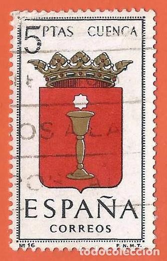 Sellos: Espa&ntilde;a. Spain. 1963. Edifil # 1484. Escudos. Cuenca