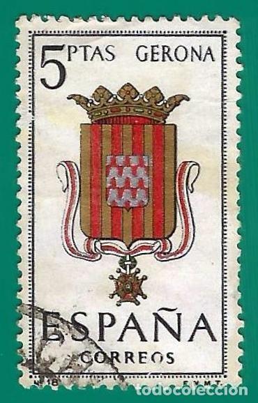 Sellos: Espa&ntilde;a. Spain. 1963. Edifil # 1486. Escudos. Gerona