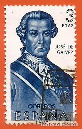 Sellos: Espa&ntilde;a. Spain. 1963. Edifil # 1532. Forjadores de America. Jose de Galvez