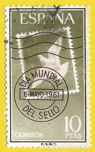 Sellos: Espa&ntilde;a. Spain. 1961. Edifil # 1350. Dia Mundial del Sello