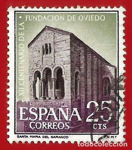 Sellos: Espa&ntilde;a. Spain. 1961. Edifil # 1394. Fundacion de Oviedo. Santa Maria del Naranco