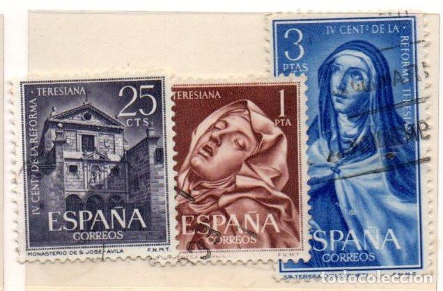 Sellos: SERIE SELLOS ESPA&Ntilde;A A&Ntilde;O 1962 REFORMA TERESIANA USADOS EDIFIL N&ordm; 1428-30