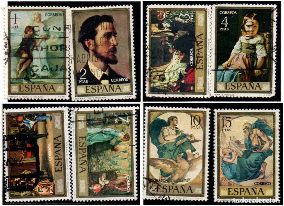 Sellos: SERIE SELLOS ESPA&Ntilde;A A&Ntilde;O 1974 ROSALES USADOS EDIFIL N&ordm; 2203-10 COMPLETA